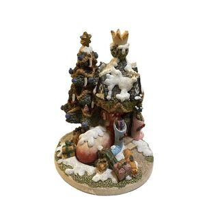 The Shoemakers Dream Christmas Shoe by Jon Herbert 1991 Resin Village Scene